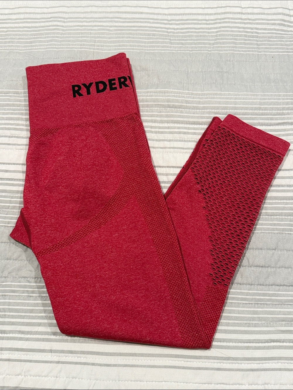 Ryderwear Dark Red Seamless High-Rise Leggings